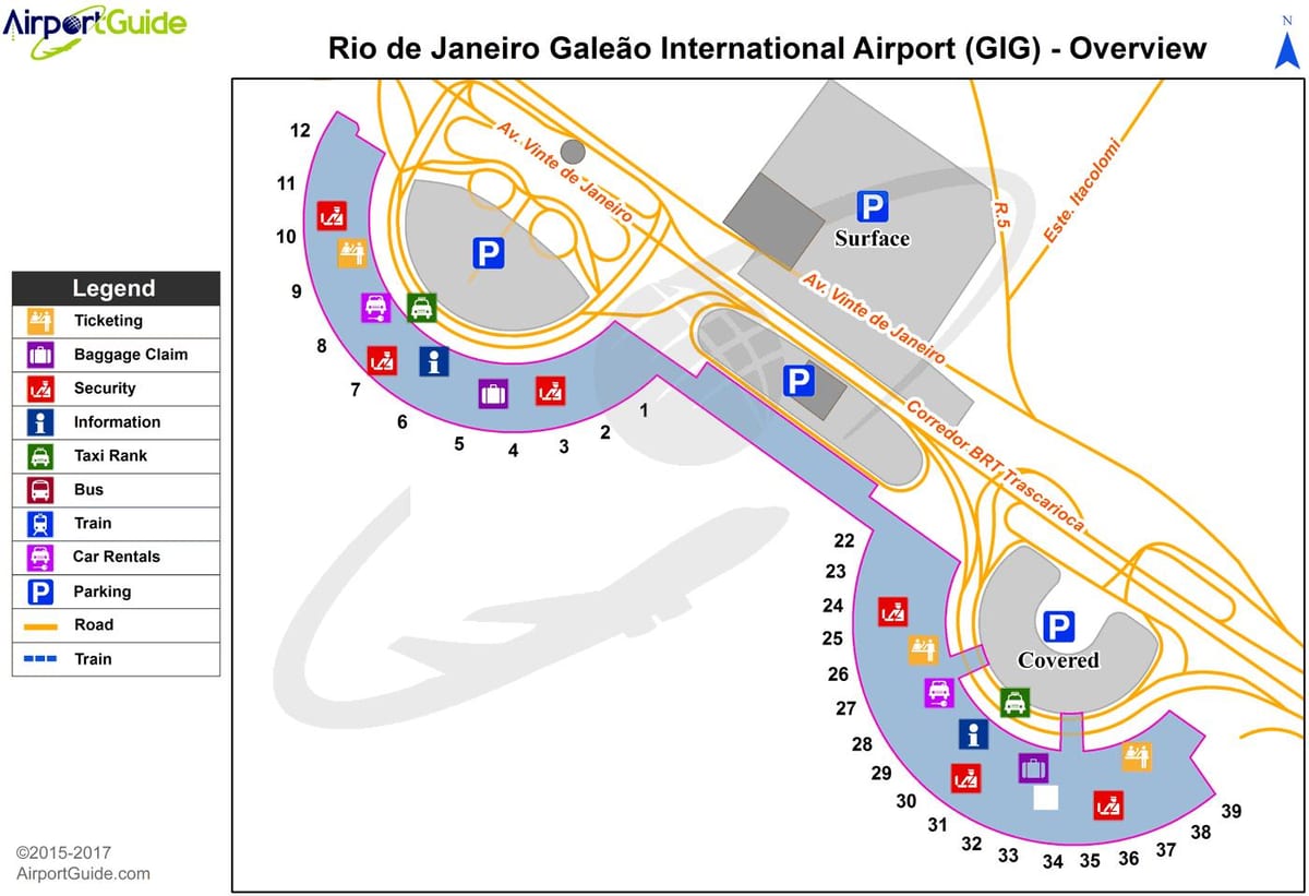 Brazil. kgm นแผนที่สนามบิน