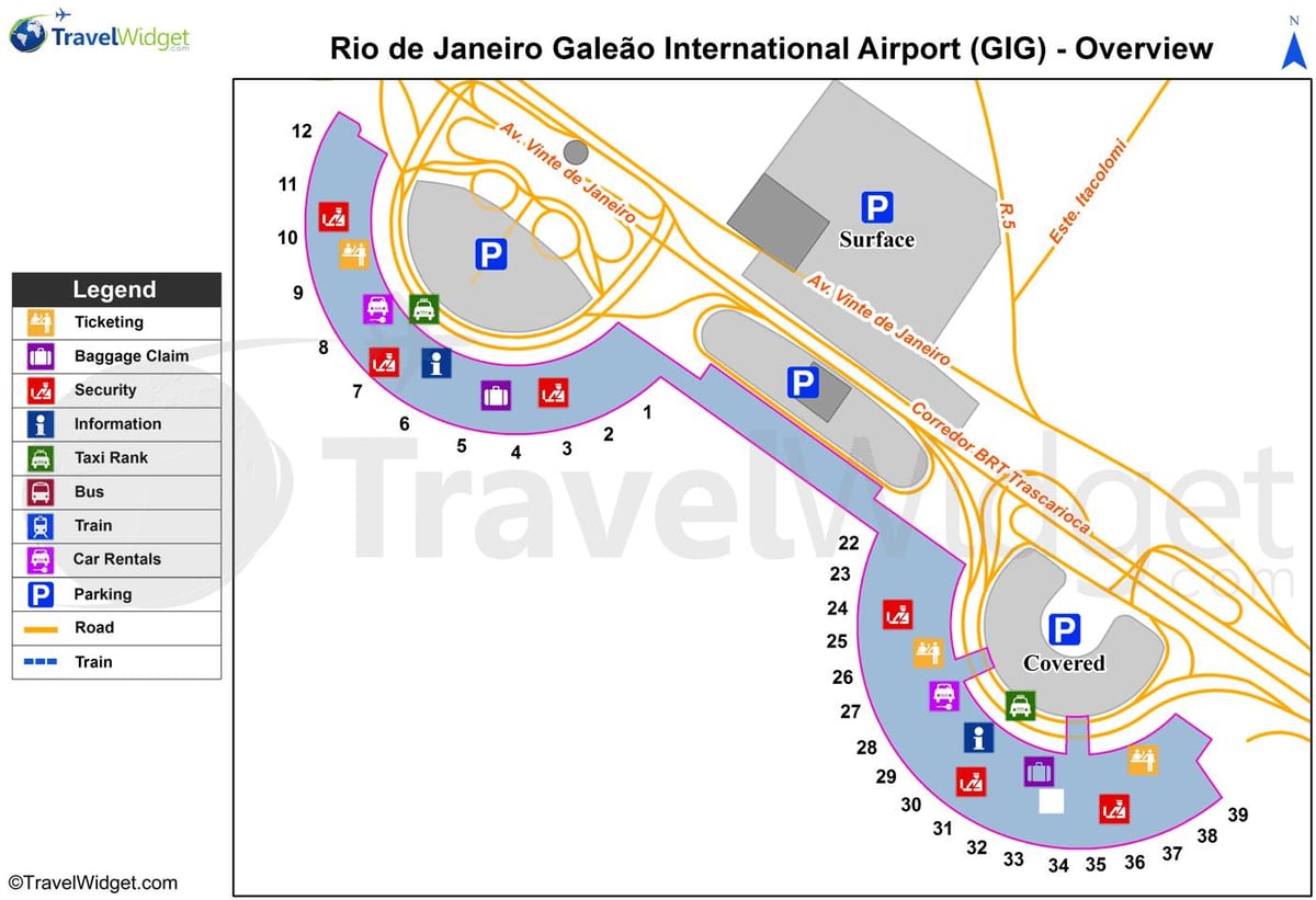 Brazil. kgm งานแผนที่สนามบิน