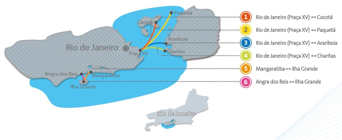 Brazil. kgm เรือแผนที่