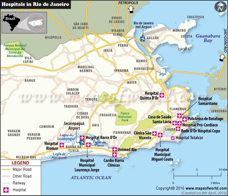 Brazil. kgm โรงพยาบาลแผนที่