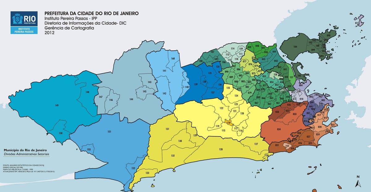 Brazil. kgm arrondissement แผนที่