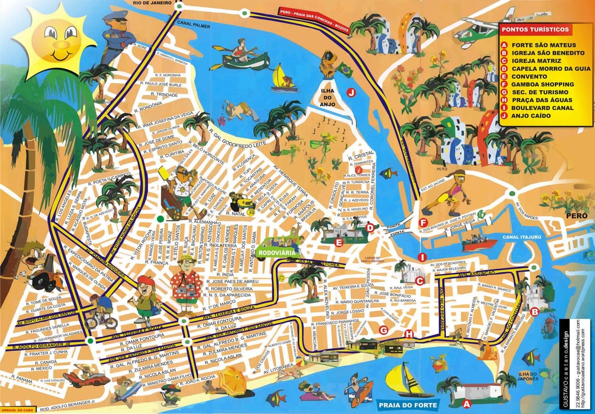 แผนที่ของ brazil. kgm ล่องเรือพอร์ต