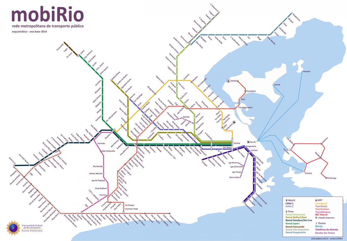 การขนส่งแผนที่ brazil. kgm