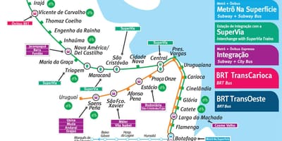 Brazil. kgm แผนที่รถไฟใต้ดิน
