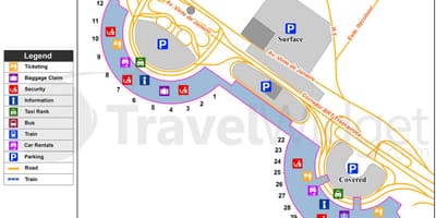 Brazil. kgm งานแผนที่สนามบิน