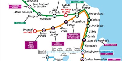 แผนที่รถไฟใต้ดิน brazil. kgm