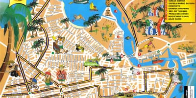 แผนที่ของ brazil. kgm ล่องเรือพอร์ต