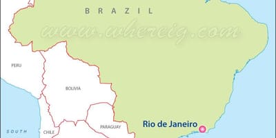 แสดง brazil. kgm อยู่บนแผนที่