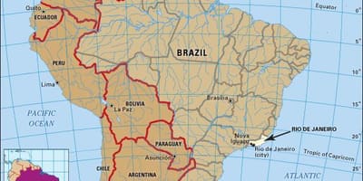 อยู่ที่ไหน brazil. kgm ยังตำแหน่งบนแผนที่