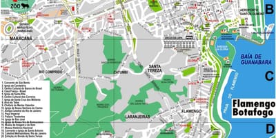 แผนที่ของ dowtown brazil. kgm