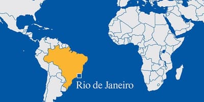 โลกแผนที่แสดง brazil. kgm
