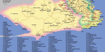แผนที่ของ brazil. kgm neighborhoods
